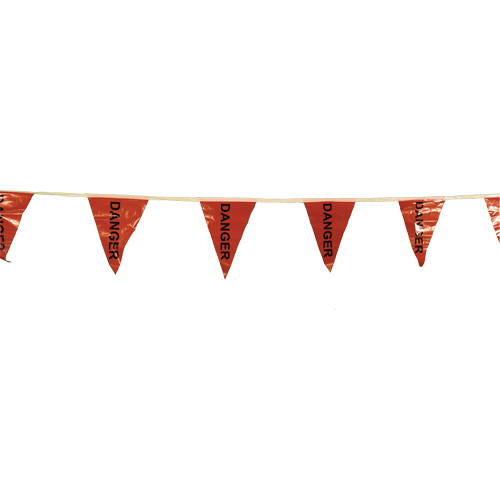 Pennants, 60' L, Red Helyx Safety & Industrial Supplies