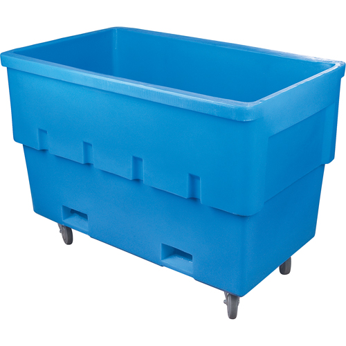 Double Walled Box Trucks, Polyethylene, 53" L x 28-1/4" W x 37" H, 22 cu. ft. Volume, 500 lbs. Capacity Helyx Safety & Industrial Supplies