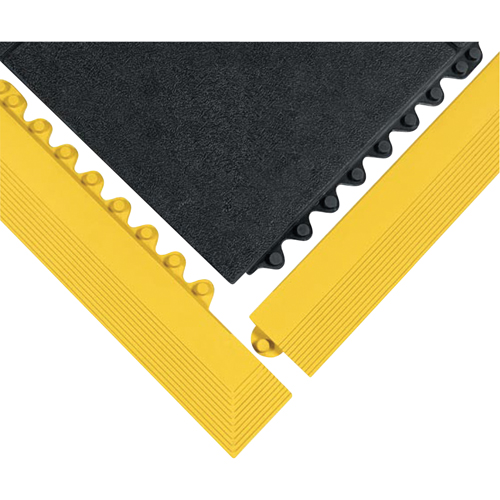 24/Seven&reg; Matting, Rubber, 3' W x 3' L, 5/8" Thick, Black Helyx Safety & Industrial Supplies