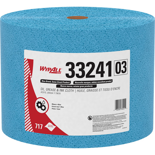 Chiffons WypAll pour l'huile, la graisse et l'encre, Sp&eacute;cialis&eacute;, 13-2/5' lo x 9-4/5" la Helyx Safety & Industrial Supplies