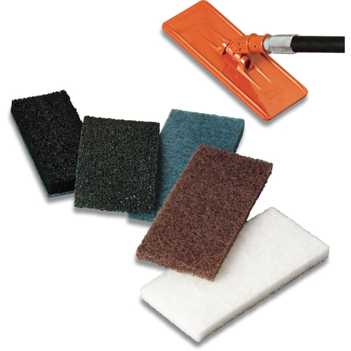 Doodlebug Scrub 'n Strip Pad, 10" L x 4-6/10" W Helyx Safety & Industrial Supplies