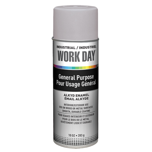 Peinture industrielle Work Day, Gris, Tr&egrave;s mat, 10 oz, Canette a&eacute;rosol Helyx Safety & Industrial Supplies
