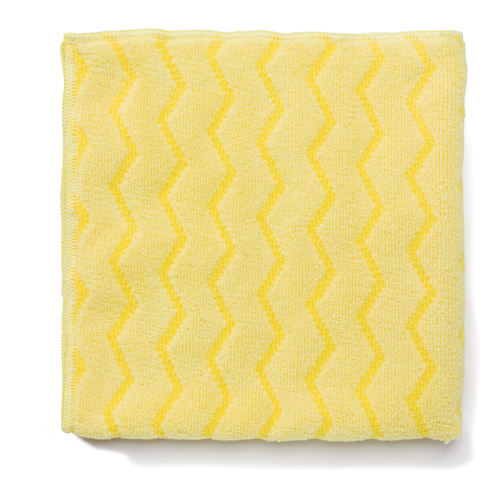 Chiffons en microfibres Hygen, Microfibre, Jaune Helyx Safety & Industrial Supplies
