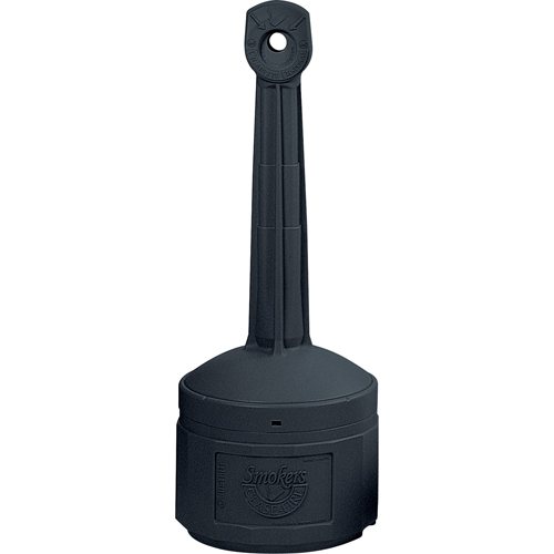 Smokers Cease-Fire&reg; Cigarette Butt Receptacle, Free-Standing, Plastic, 4 US gal. Capacity, 38-1/2" Height Helyx Safety & Industrial Supplies