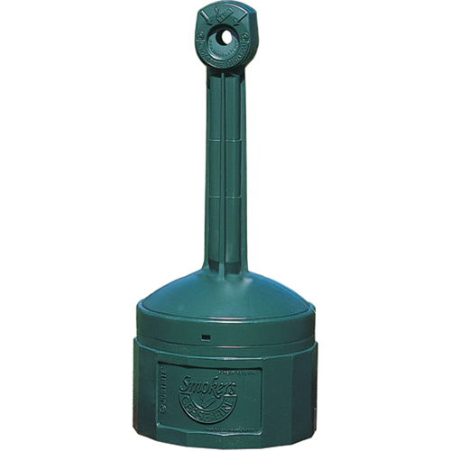 Smokers Cease-Fire&reg; Cigarette Butt Receptacle, Free-Standing, Plastic, 4 US gal. Capacity, 38-1/2" Height Helyx Safety & Industrial Supplies