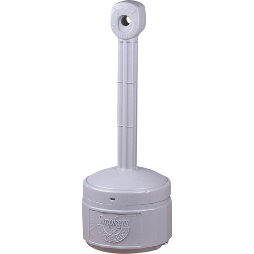 Smokers Cease-Fire&reg; Cigarette Butt Receptacle, Free-Standing, Plastic, 1 US gal. Capacity, 30" Height Helyx Safety & Industrial Supplies