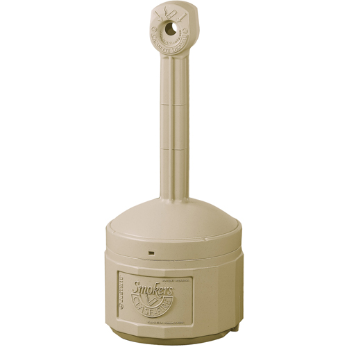 Cendriers Smoker's Cease-Fire, Sur pied, Plastique, Capacit&eacute; 1 gal. US, Hauteur 30" Helyx Safety & Industrial Supplies