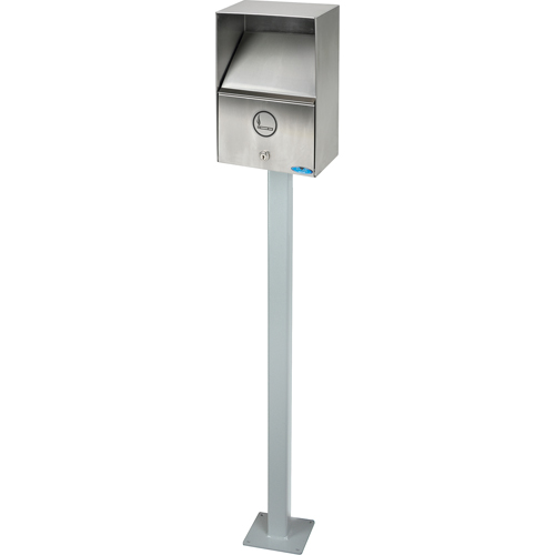 Cendriers, Montage mural, Acier inoxydable, Capacit&eacute; 3,3 litres, Hauteur 13-1/2" Helyx Safety & Industrial Supplies