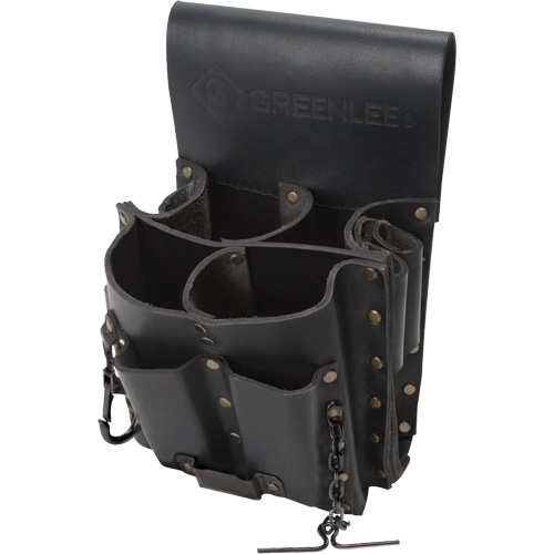 Poche pour ceinture porte-outils, Porte-outil multiple, Cuir, 8 Poches Helyx Safety & Industrial Supplies
