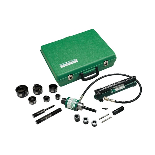 Hydraulic Knockout Kit with Hand Pump and Slug-Buster&reg; Punches Helyx Safety & Industrial Supplies