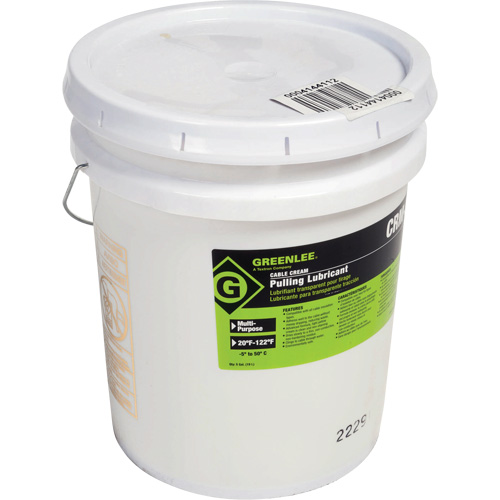 Lubrifiant en cr&egrave;me pour tirage de c&acirc;ble, Seau Helyx Safety & Industrial Supplies