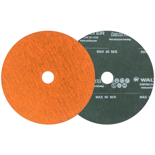 Coolcut XX Sanding Disc, Aluminum Oxide/Ceramic, 24, 5" Dia x 7/8" Arbor Helyx Safety & Industrial Supplies