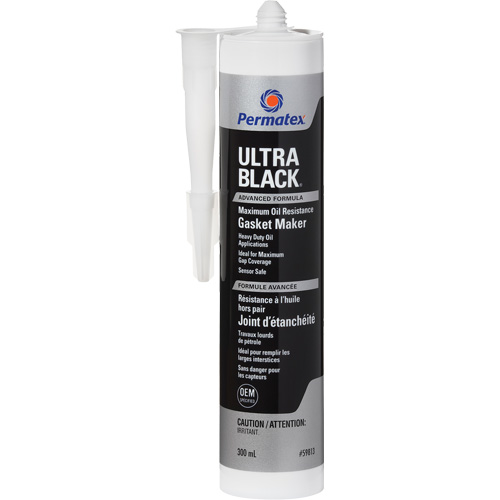 Ultra Black&reg; Gasket Maker, Cartridge, Black Helyx Safety & Industrial Supplies