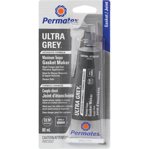Compos&eacute; &agrave; joints Ultra Grey, Tube, 80 ml, -54°C - 260°C/-65°F - 500°F Helyx Safety & Industrial Supplies