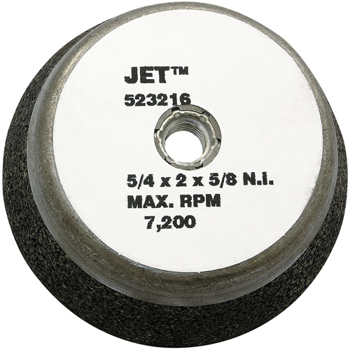 Meule boisseau &agrave; liant de r&eacute;sine, 5" x 2", Arbre 5/8"-11NC, Type 11 Helyx Safety & Industrial Supplies