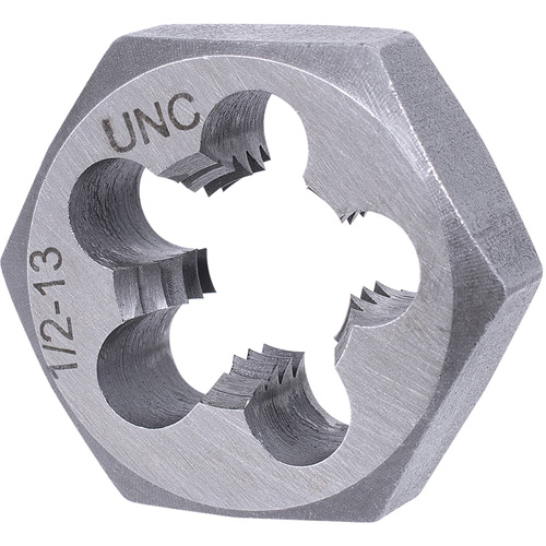 SAE Hex Die, 1" Dia., 1/2"-13NC Thread, Alloy Steel Helyx Safety & Industrial Supplies