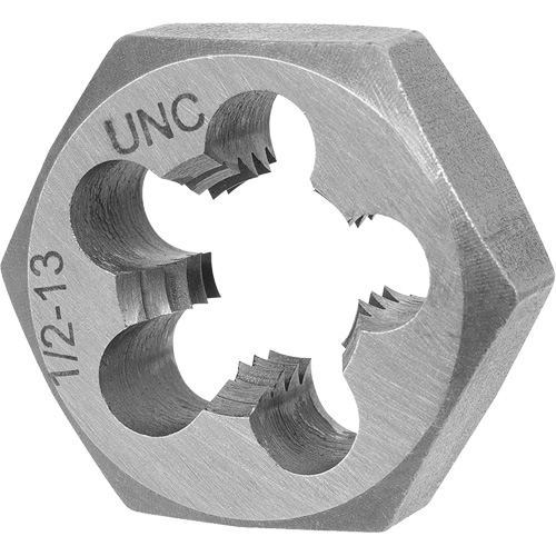 SAE Hex Die, 1-7/16" Dia., 5/8"-11 Thread, Alloy Steel Helyx Safety & Industrial Supplies