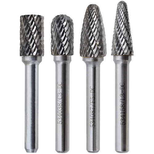CBHP-4 Premium Carbide Bur Set, 4 Pieces Helyx Safety & Industrial Supplies