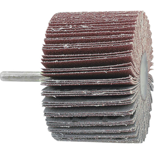 Disque &agrave; lamelles mont&eacute; sur mandrin, Grain 60, 1-1/2" x 1/2" x 1/4" Helyx Safety & Industrial Supplies