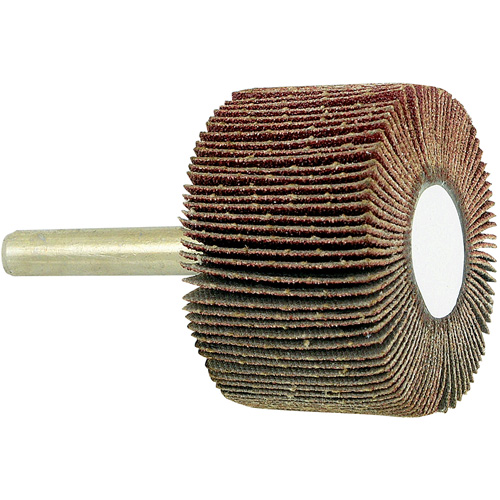 Shaft Mounted Flapwheel, 80 Grit, 1-1/2" x 1" x 1/4" Helyx Safety & Industrial Supplies