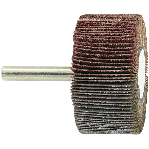 Disque &agrave; lamelles mont&eacute; sur mandrin, Grain 80, 2" x 1" x 1/4" Helyx Safety & Industrial Supplies