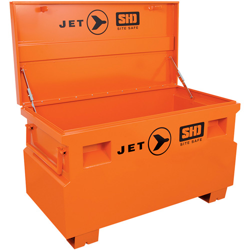 JSB-4824 Heavy-Duty Jobsite Tool Storage Box, 48-1/8" x 24-1/8" x 28-3/8", Steel, Orange Helyx Safety & Industrial Supplies
