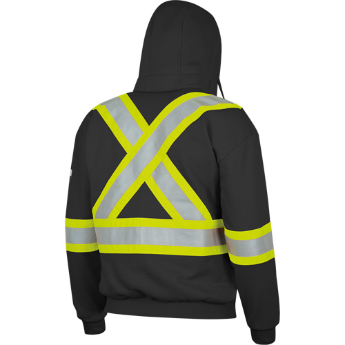 337SF Flame-Resistant Zip Style Hoodie, Men's, Small, Black, 22 cal/cm² Helyx Safety & Industrial Supplies
