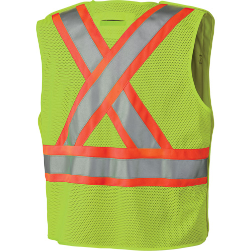 6936 Veste de s&eacute;curit&eacute; d&eacute;tachable en 5 points, Jaune lime haute visibilit&eacute;, 2T-Grand, Polyester Helyx Safety & Industrial Supplies
