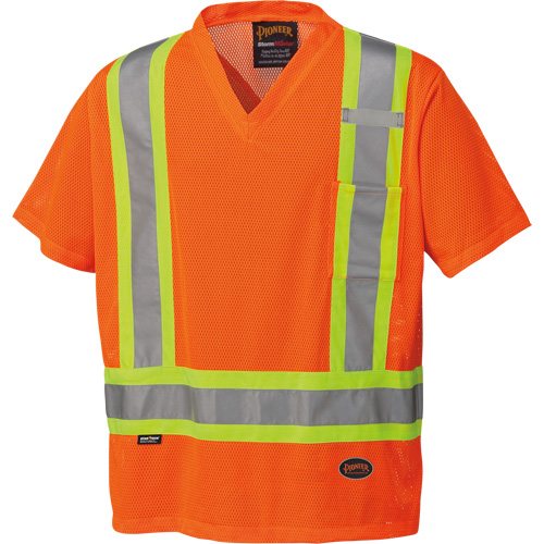 5994 High-Visibility Safety T-Shirt, Polyester, 2X-Large, High Visibility Orange Helyx Safety & Industrial Supplies