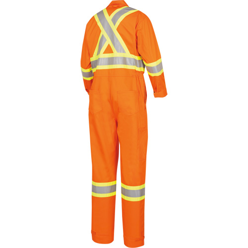 5555T High-Visibility Flame-Resistant Coveralls, Size 40, High Visibility Orange, 9.5 cal/cm² Helyx Safety & Industrial Supplies