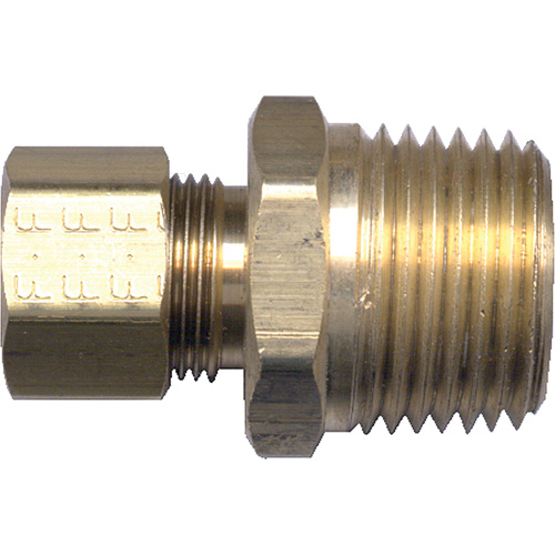 Male Pipe Connector, 3/16" x 1/8" Dia, Brass Helyx Safety & Industrial Supplies