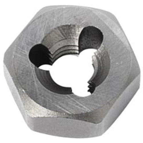 Hexagon Rethreading Bolt Die, 19/32" Dia., 1/4"-28 Thread, Chromium Steel Helyx Safety & Industrial Supplies