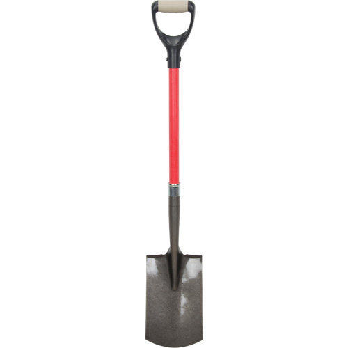 Heavy-Duty Shovels, Fibreglass, Carbon Steel Blade, D-Grip Handle, 30-1/2" Long Helyx Safety & Industrial Supplies