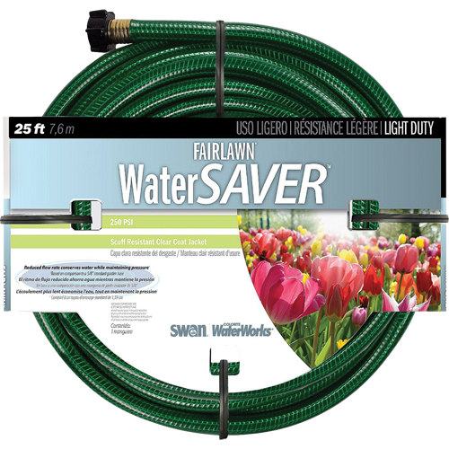Fairlawn Watersaver Light Duty Garden Hoses, Nylon, 1/2" dia. x 25' Helyx Safety & Industrial Supplies