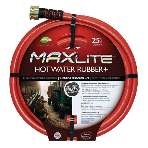 Tuyaux pour eau chaude, Caoutchouc, 5/8" dia. x 50' lo Helyx Safety & Industrial Supplies
