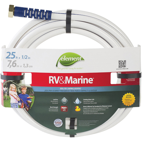 Element Marine & RV Water Hoses, PVC, 5/8" dia. x 25' Helyx Safety & Industrial Supplies