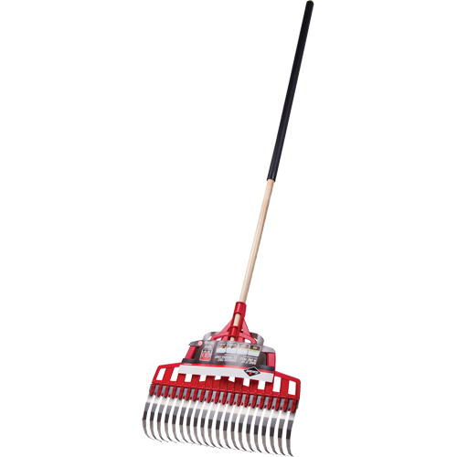 Multi-Purpose Lawn Rake, 20" Blade, 20 Tines, Hardwood Handle, Steel Blade Helyx Safety & Industrial Supplies