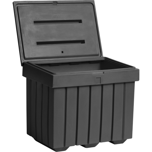 Economy Salt Sand Storage Container, 32" x 23" x 27-1/2", 10 cu. Ft., Grey Helyx Safety & Industrial Supplies