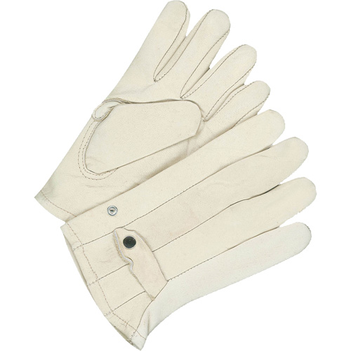 Gants classiques de cordeur, 9, Paume Cuir fleur de vache Helyx Safety & Industrial Supplies