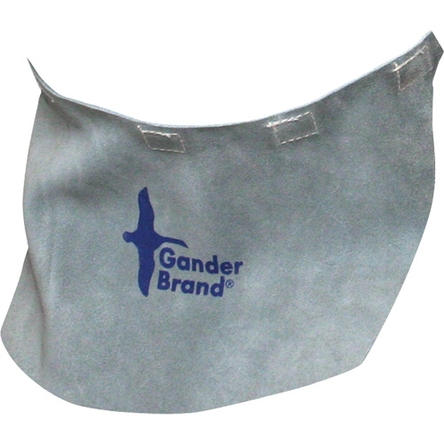 Gander Brand Split Leather Welding Helmet Bib, Pearl Grey Helyx Safety & Industrial Supplies