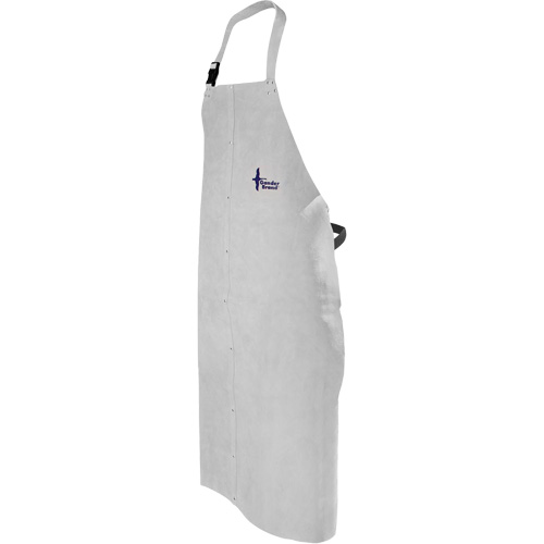 Tablier de soudage en cuir, Salopette, 52" lo, Gris perle Helyx Safety & Industrial Supplies