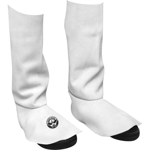 Leather Welding Spats, 15" L, Pearl Grey Helyx Safety & Industrial Supplies
