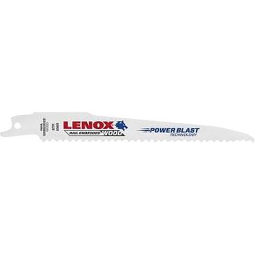Wood Reciprocating Saw Blade, Bi-Metal, 6 TPI, 6" L x 3/4" W Helyx Safety & Industrial Supplies