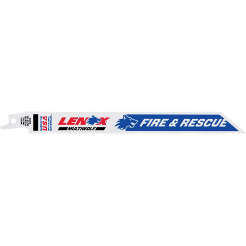 Reciprocating Saw Blade, Bi-Metal, 10/14 TPI, 8" L x 3/4" W Helyx Safety & Industrial Supplies