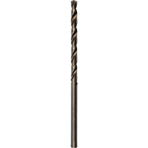 Heavy-Duty Jobber Drill Bit, High Speed Cobalt, 1/8", 2-3/4" L, 1-5/8" Flute, 135° Point Angle Helyx Safety & Industrial Supplies