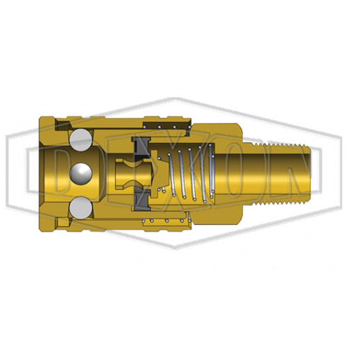 Coupleur pneumatique manuel ARO de s&eacute;rie M, 1/4" Helyx Safety & Industrial Supplies