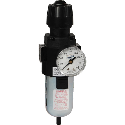 Wilkerson Compact Filter/Regulator, 1/2" NPT, 150 PSI Max. PSI, Standard Helyx Safety & Industrial Supplies