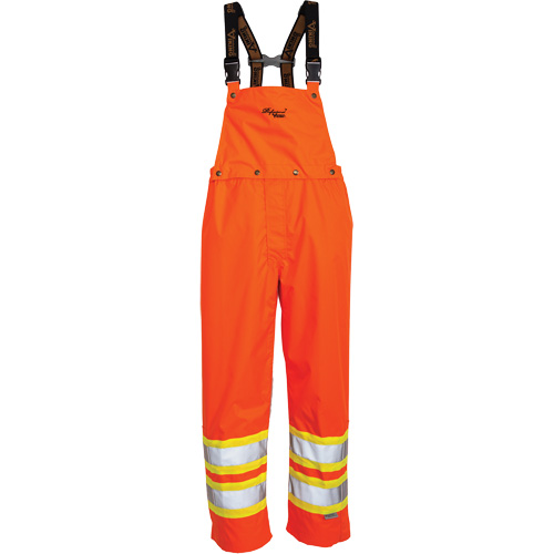 Journeyman&reg; 300D Bib Pants, Polyester, Large, High Visibility Orange Helyx Safety & Industrial Supplies