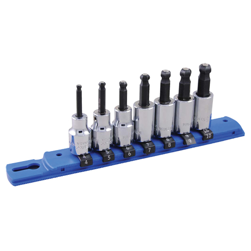 Metric Ball Nose Socket Set, 7 Pcs Helyx Safety & Industrial Supplies