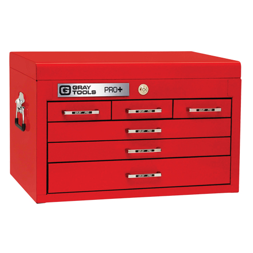 PRO+ Series Top Chest, 26" W, 6 Drawers, Red Helyx Safety & Industrial Supplies